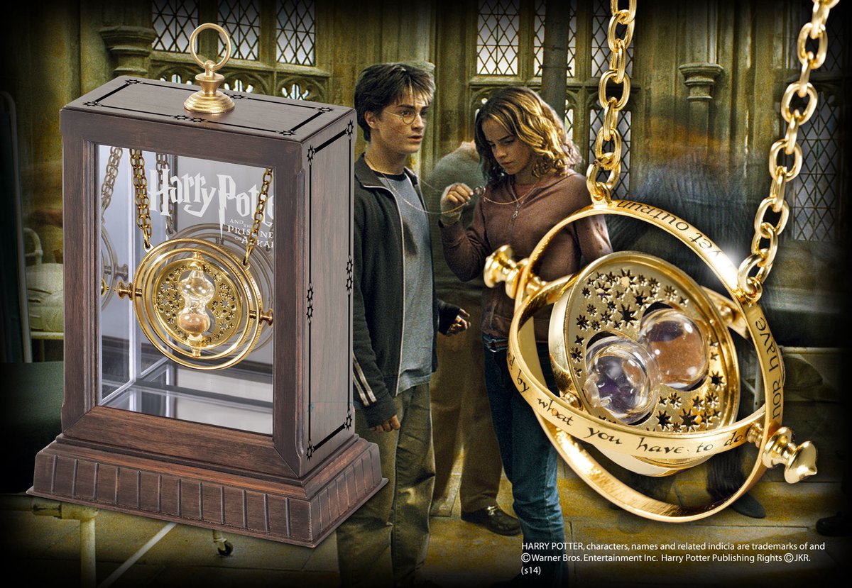 Harry Potter ketting Hermelien tijdverdrijver zandloper goud